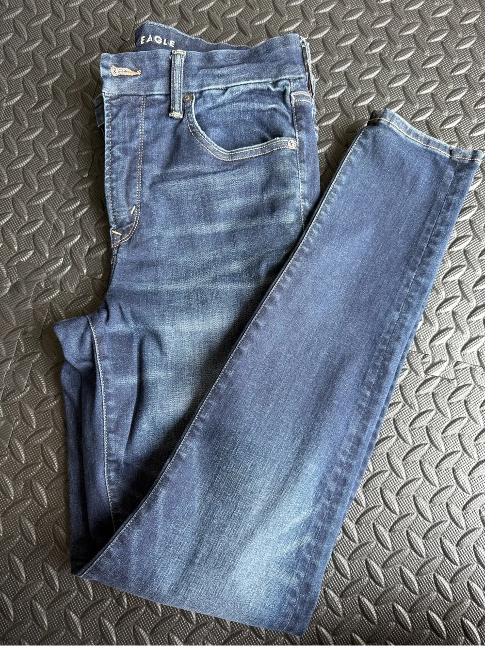 American Eagle Outfitters Women's Dark Blue Skinny Jeans